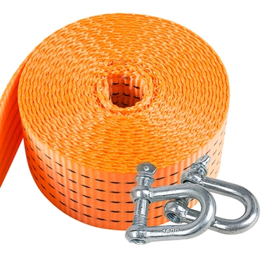 沿途 汽车拖车绳越野车牵引绳 双层加厚拖绳拖车带拉车绳 安全应急